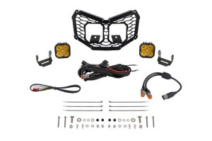Can-Am Maverick X3 LED Grille Kit - Front - Diode Dynamics - Stage Series Sport - Yellow - `17-`25